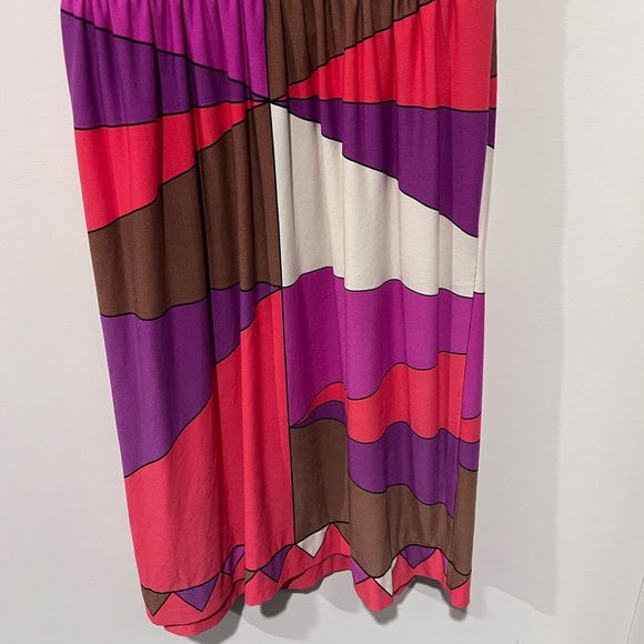 Donna Morgan - Pink Graphic Print Retro Fit & Flare Dress - Picture 4 of 7